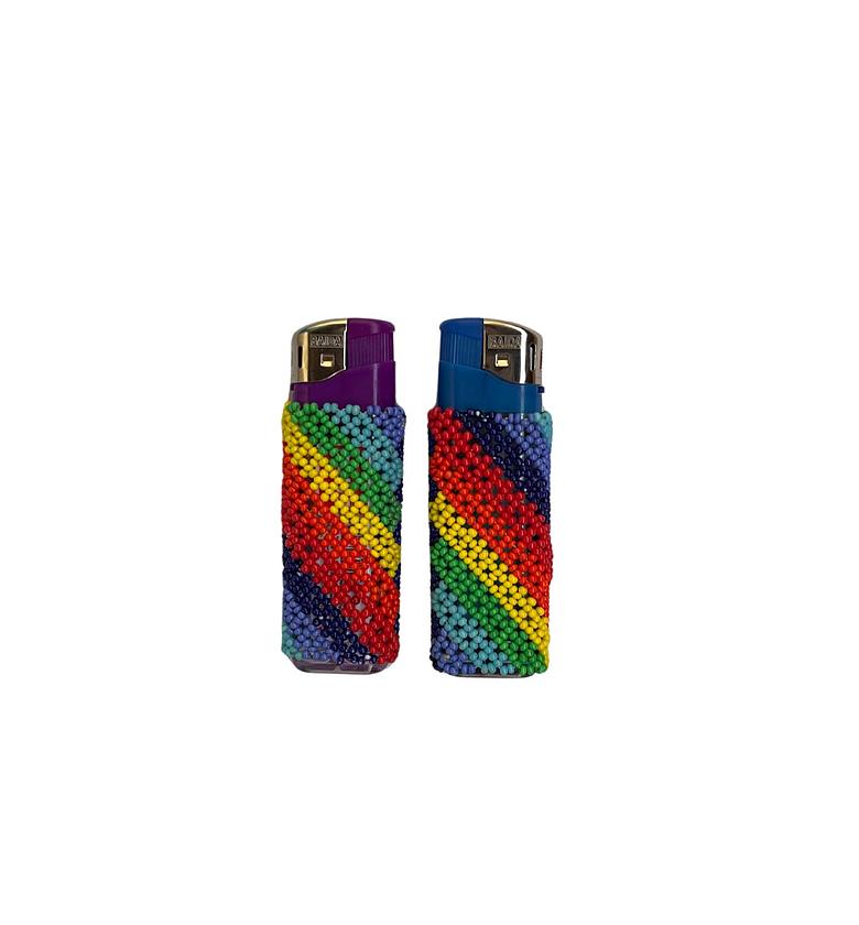 Rainbow Beaded Lighter Covers image