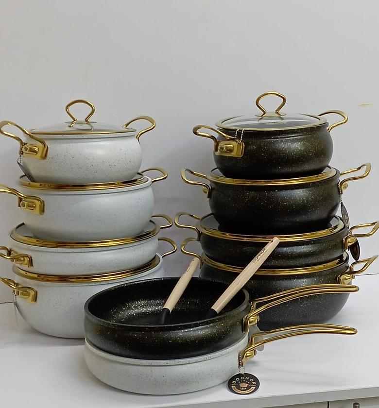 Best Quality 11 pc marble granite cookware set image