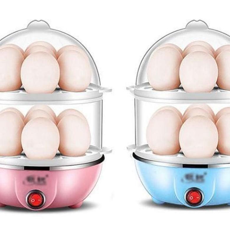 Double Layer Egg Boiler Egg Vegetable/Corn Steamer image