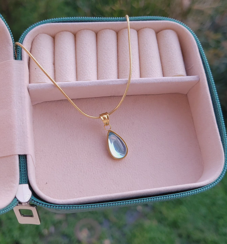 Blue almond necklace  image