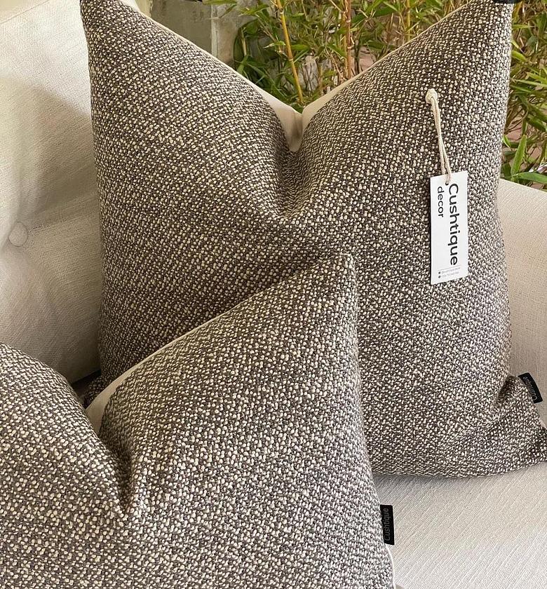 MOCHA DOTTED CUSHION image