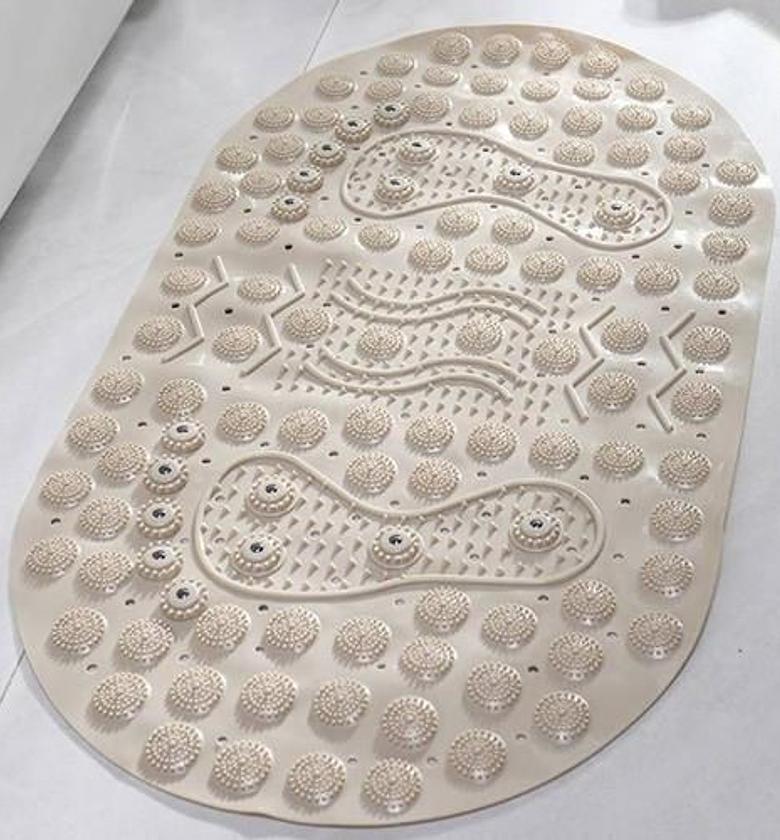Bathroom antislip mat with footprints  image