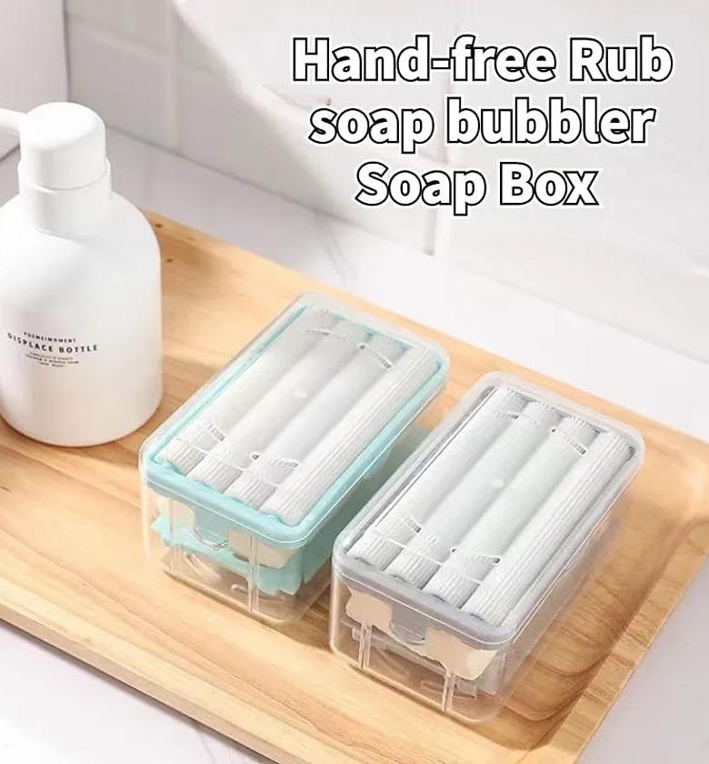 Soap Dish with Drain Multifunctional Soap Dish Soap Cleaning Storage  image