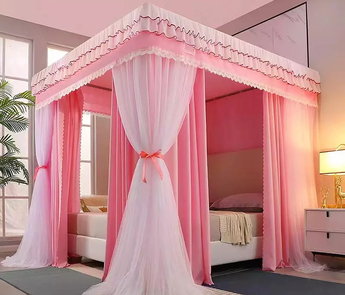  Canopy 4 Stand Stainless Steel Mosquito Net 5by6 image