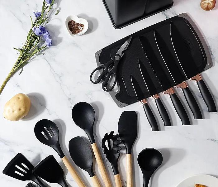 19pcs silicone Kitchen cooking set image