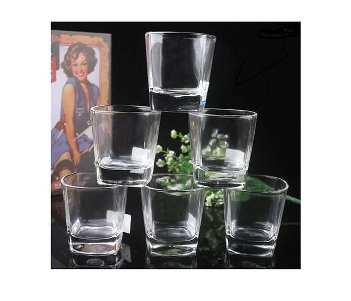 6 pieces 276ml whisky corner glass image
