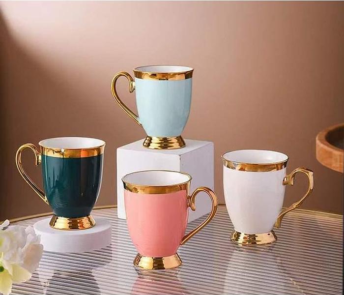 6pcs Shapely Gold Ring Coloured Cup image