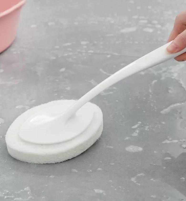 SPONGE BRUSH. Household long handle sponge brush image