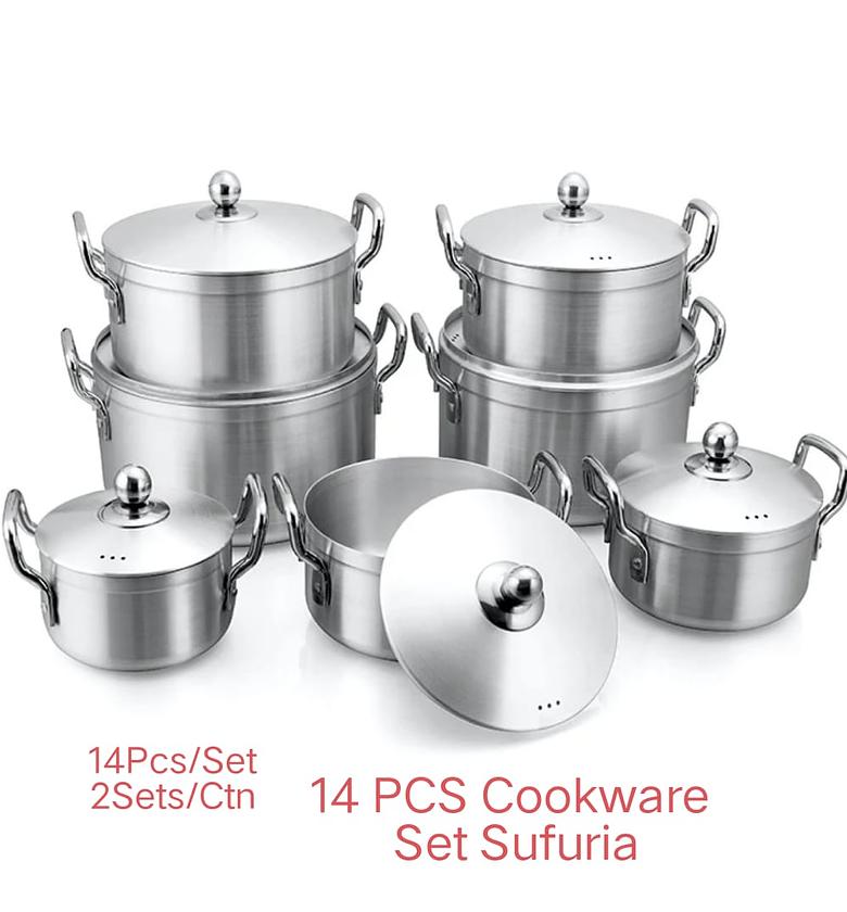 Tornado 14-Pcs Stainless Steel Cooking Pot Set image