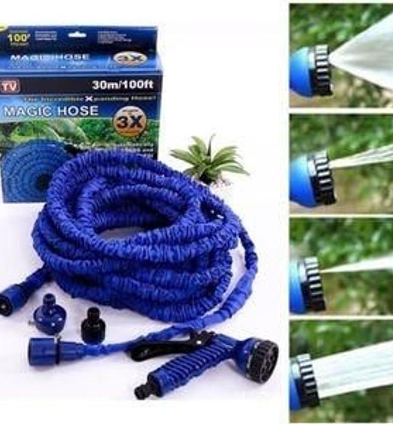 Magic Expandable High Pressure Horse Pipe- 60M /200ft Garden Watering, Car Wash image