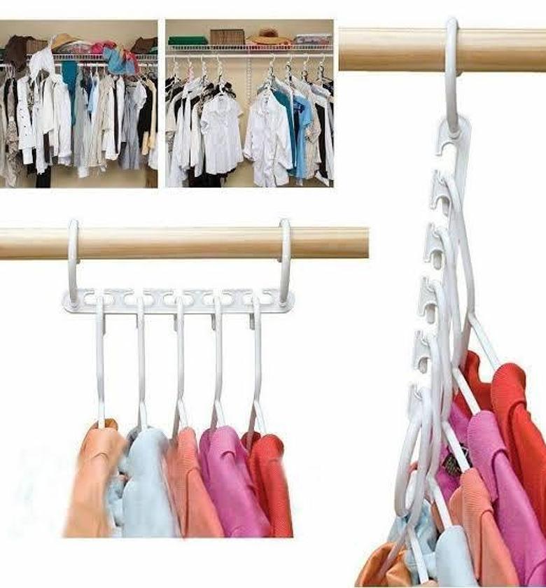 HANGERS. Closet Organizers and Storage Magic Hangers Upgraded Sturdy Drop Down Hangers image