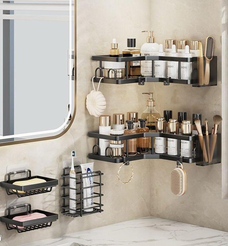 5pcs Set   Corner Bathroom organizer  image