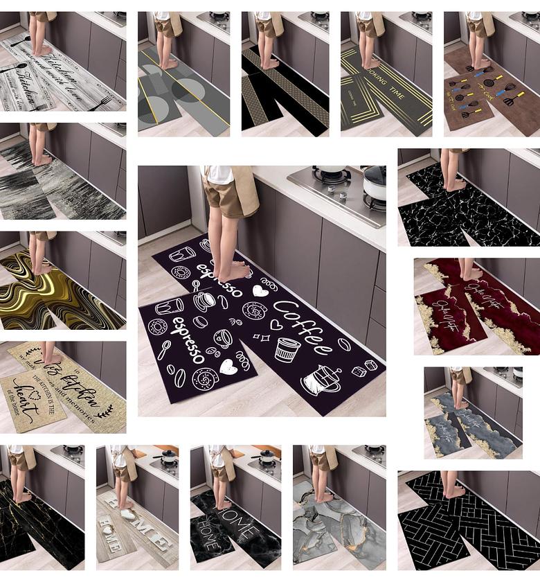 Kitchen Anti-slip mats ▪️ Features: Antislip ▪️ Size: ▫️Big size: 120cm x 40cm ▫️Medium: 60cm x 40cm  image