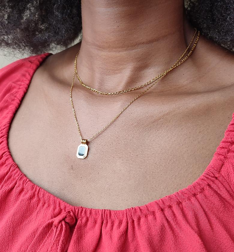 Kina Necklace  Layered non Detachable  image