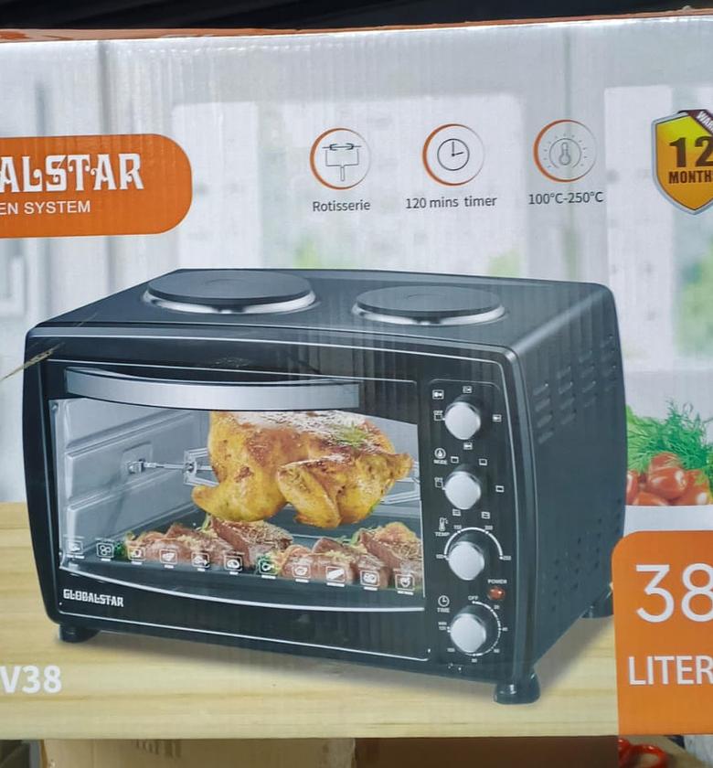 OVEN. 38 Liters Globalstar oven with rotisserie and double hot plate image