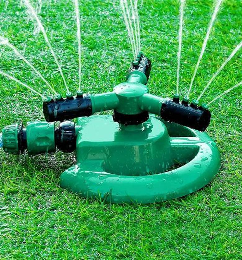 3 Arm 360⁰ Auto-Rotating Water Garden Sprinkler image