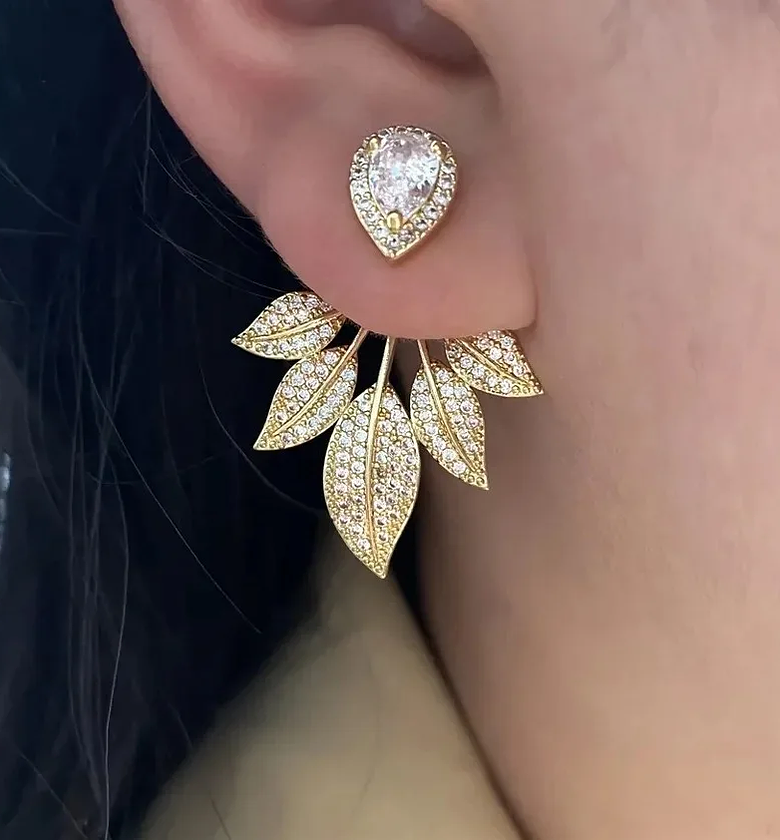 2 in 1 cubic Zirconia Earrings image