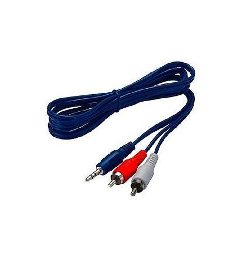 3.5mm Jack Aux To 2 RCA Audio Cable. image