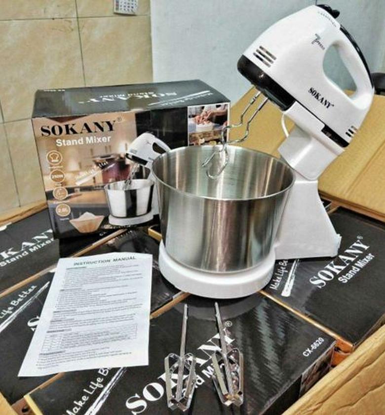 MIXER. Sokany Kitchen Electric Hand Mixer With A 2 Litres Bowl image