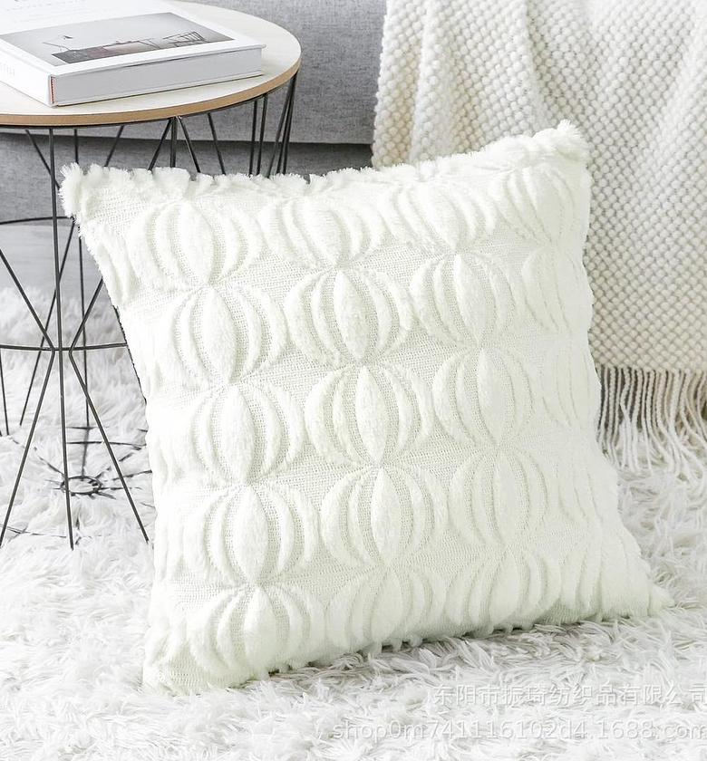 Home Decor Accent Piece 3d Pillowcase  Decor Faux Fur Texture image