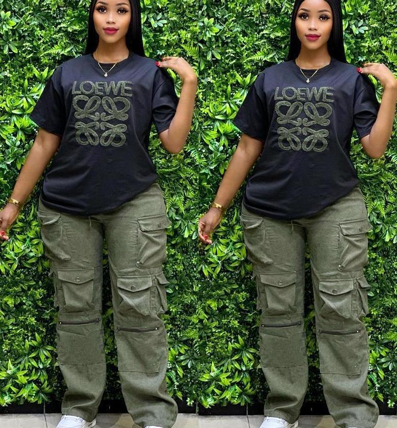 High quality women 2 piece corduroy sweatpants  image