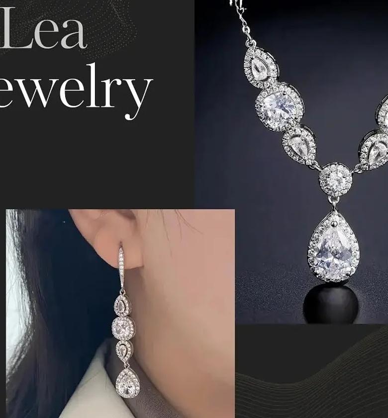 Drop earring & pendant set image