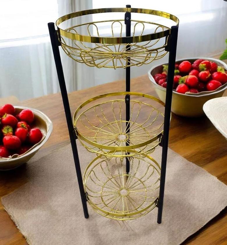 3layer golden fruit/vegetable rack image
