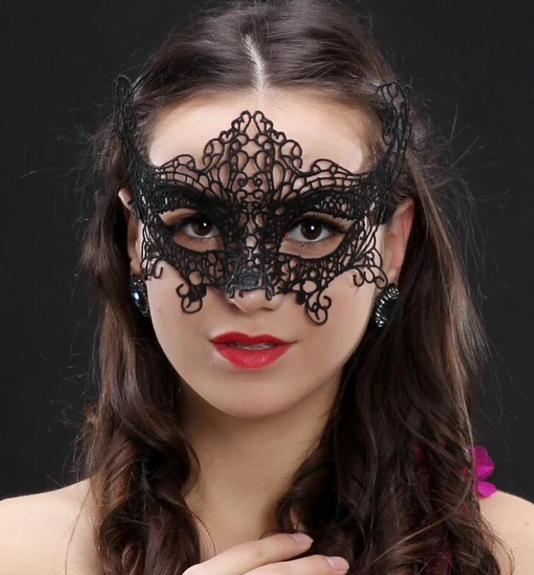 Lace Masquerade Ball Party Performance Sexy Lady Mask Halloween image