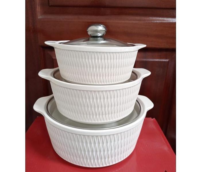 High quality 3in1  ceramic Soup Pots-3ltr,2ltr and 1ltr image
