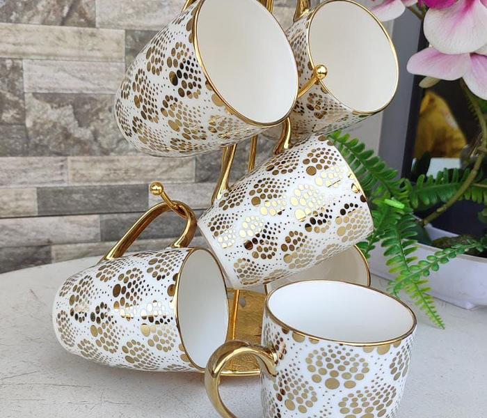 Set of 6 Golden Cups image