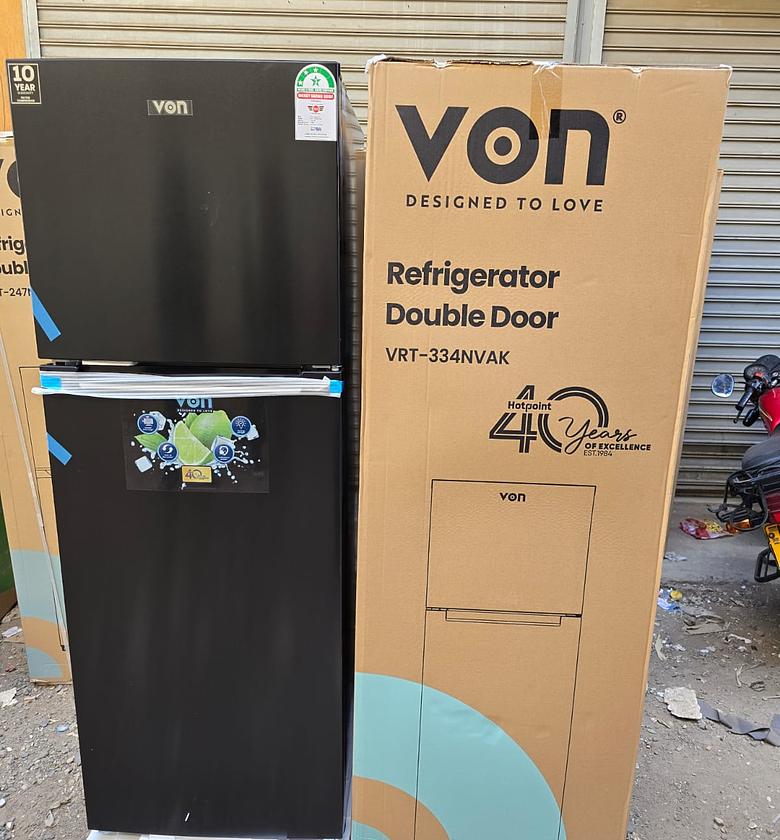 REFRIGERATOR. Von 334 liters No frost double door refrigerator image