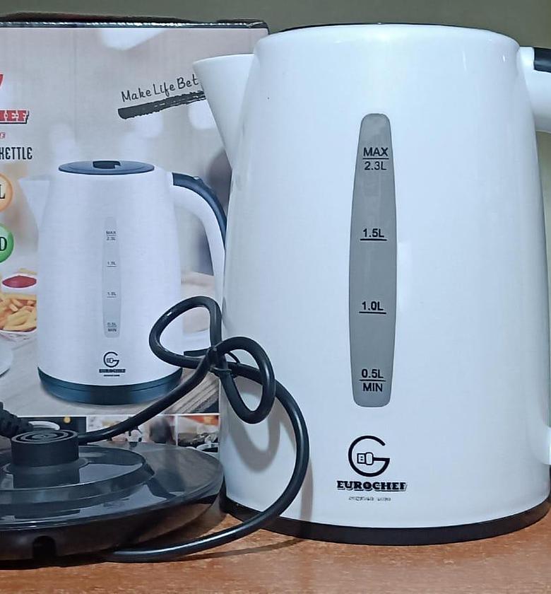 Eurochef Automatic Shut Off Stainless Electric Water Heater Kettle Boiling Jug  image
