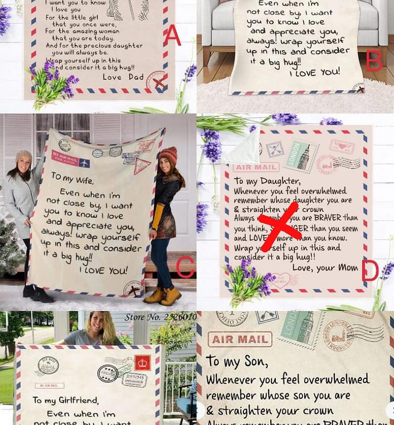 THROW BLANKETS. Express letter cossy throw blankets image