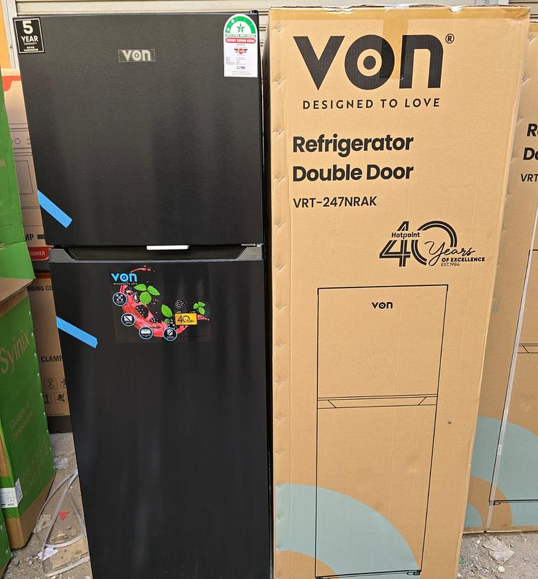REFRIGERATOR. Von 247 liters No frost double door refrigerator image