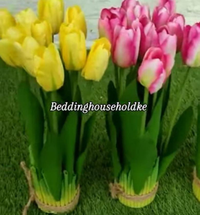 Artificial flowers ○Flowers in a bunch of 10 heads image