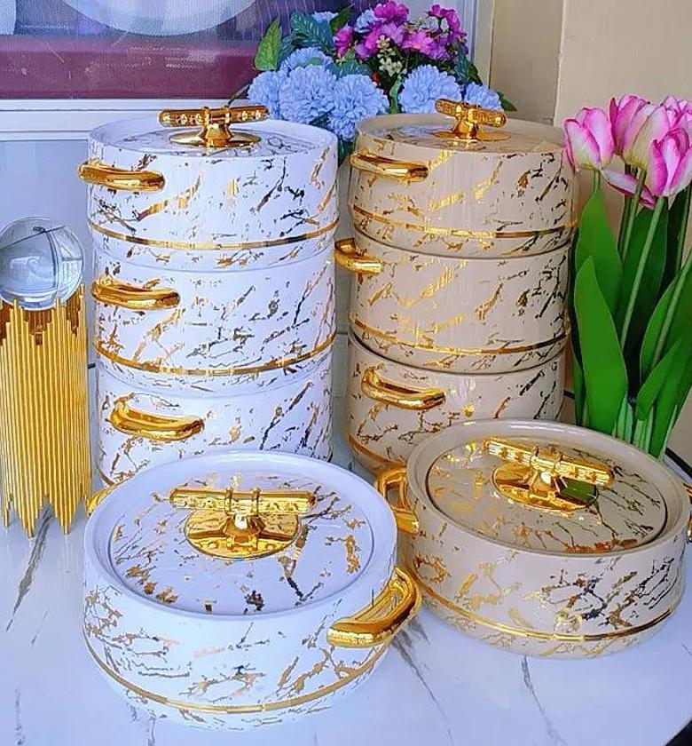 HOTPOT. High Qality Pinnacle 4 Pieces Insulated Hot Pot Set  Comfortable carrying during travel, picnics  image