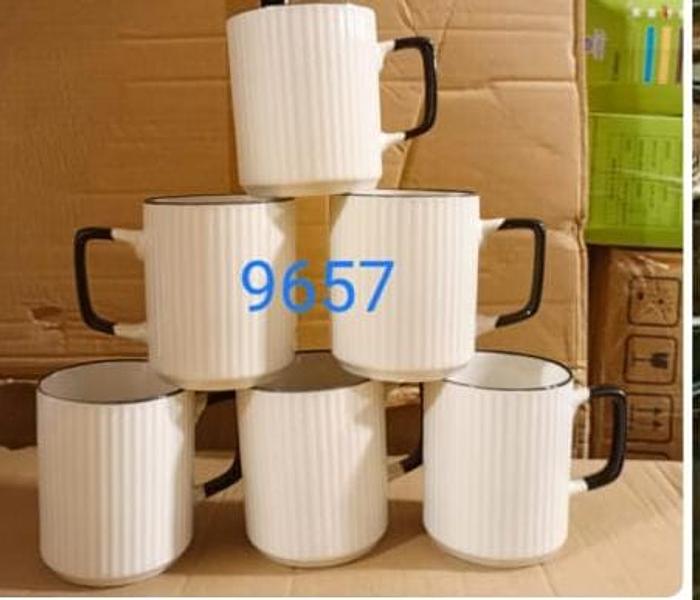 Set of 6 Japanese Ceramic Mugs image