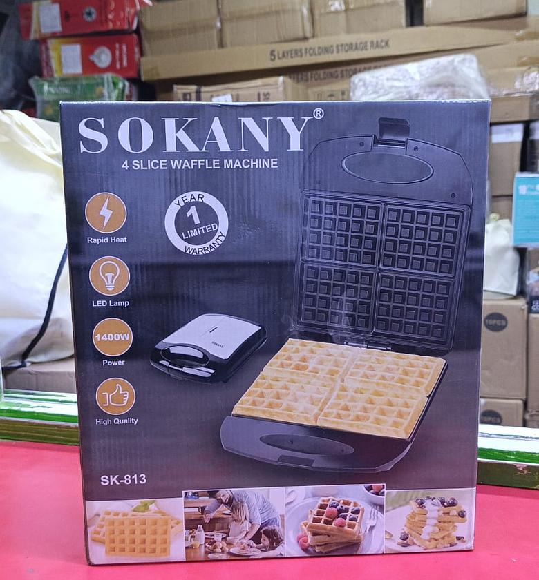 Sokany 4 Slice Waffle Machine image