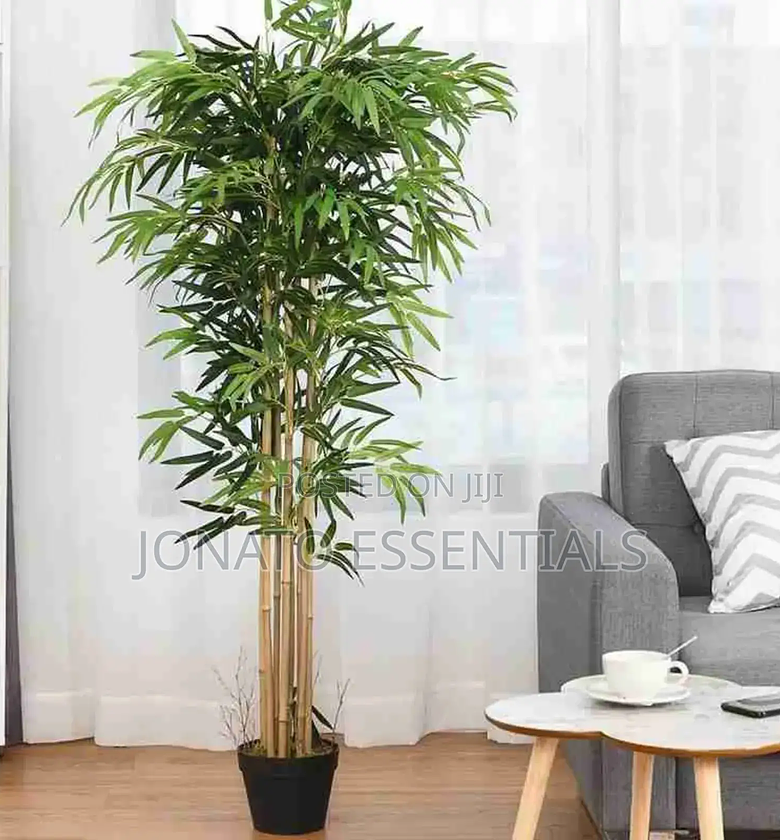 Artificial Bamboo Plant, Indoor Potted Faux Tree image