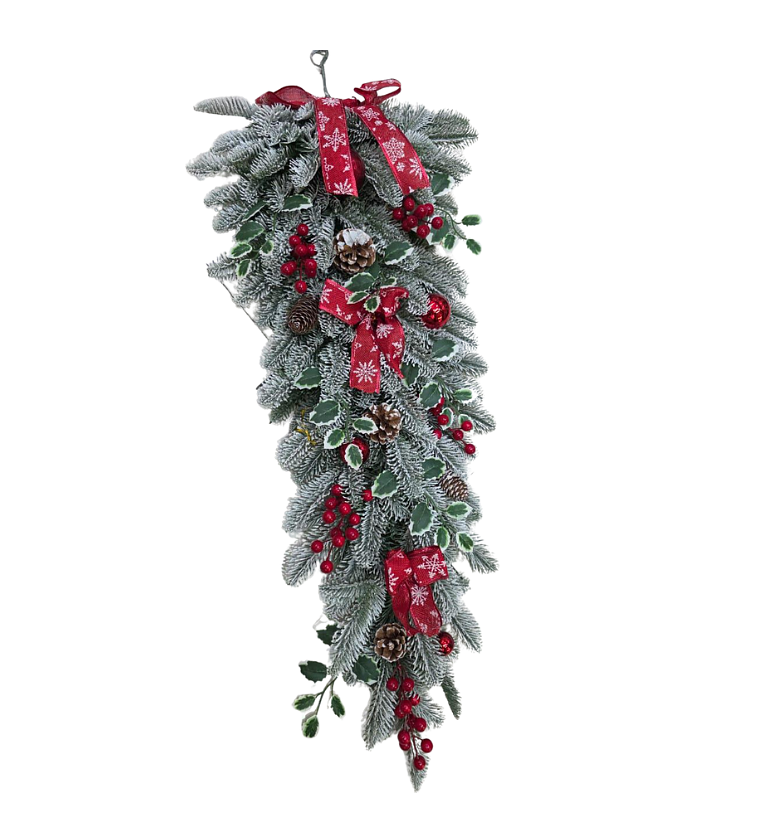 Frosted Winterberry Holiday Wreath image