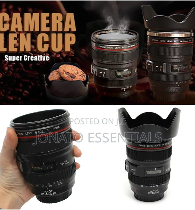 400ml Camera Lens Tea or Coffee Cup, Travel Mug image