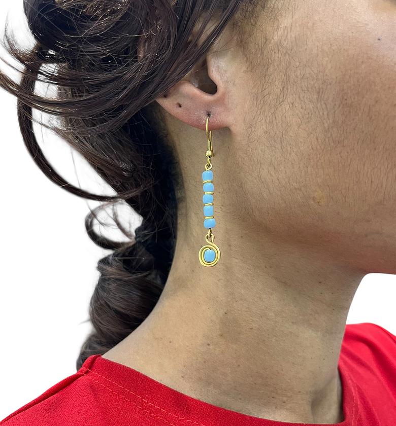 Maua Brass Earrings image