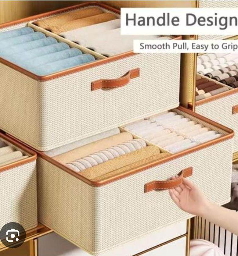 Wooven Clothes Storage Organizer image