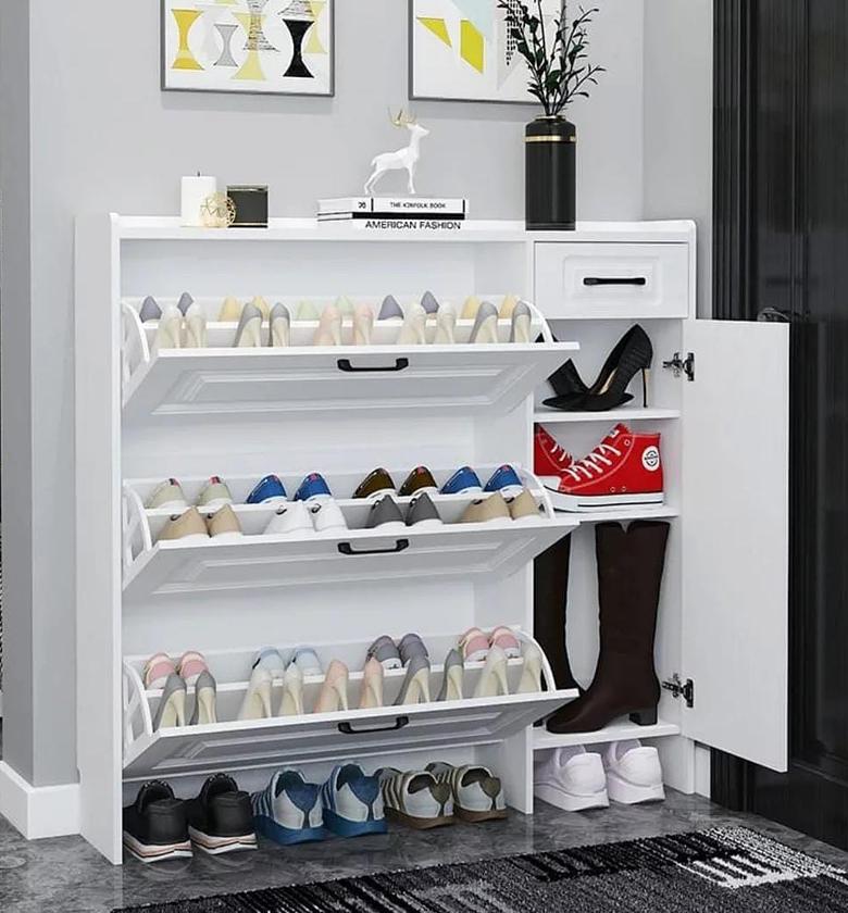 Bucket Flip shoe rack tripple layer image