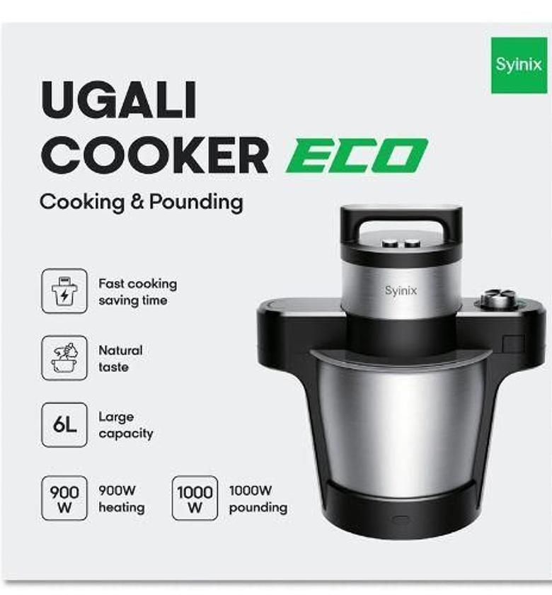 Syinix Multifunctional Automatic Ugali Cooker Swallow Maker Pounding Machine Rice Cooker Cooking Appliance image
