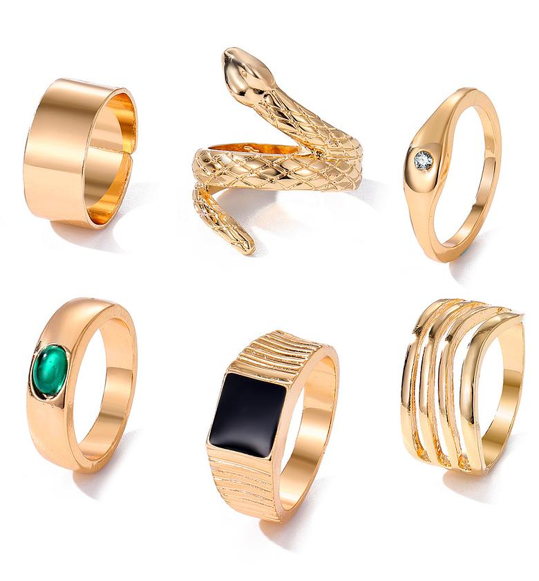 Geometric Alloy Ring Set image