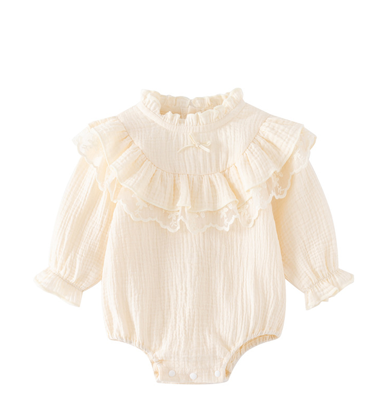 Ivory Ruffle Romper image