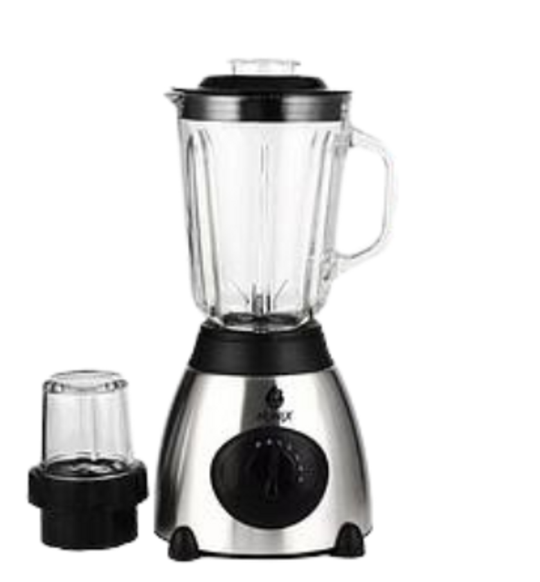 Nunix AK-500 Powerful 2 In 1 Blender With Glass Jar - 1.5L - image