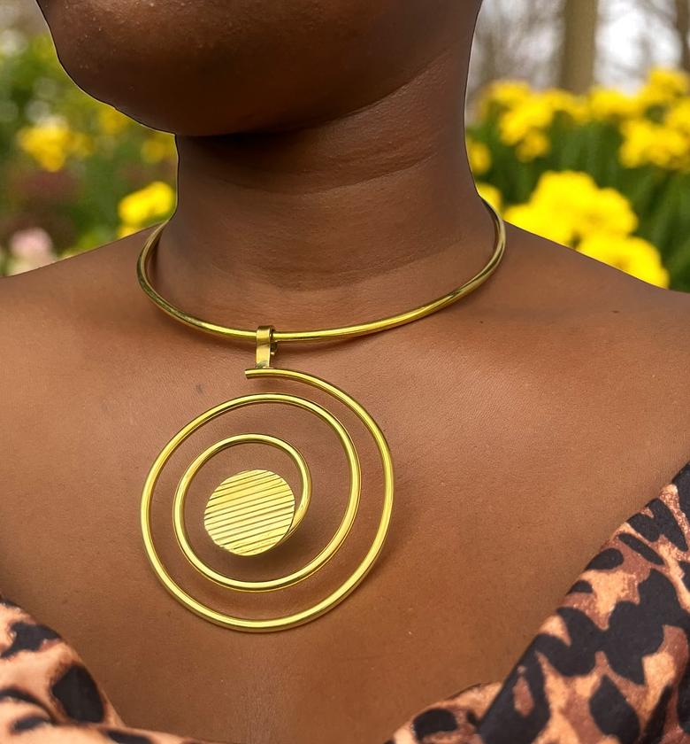 Taye Brass Choker  image