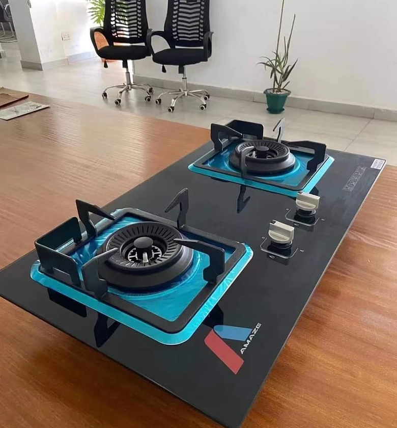 2 burner Amaze glass inbuilt hob cooker image
